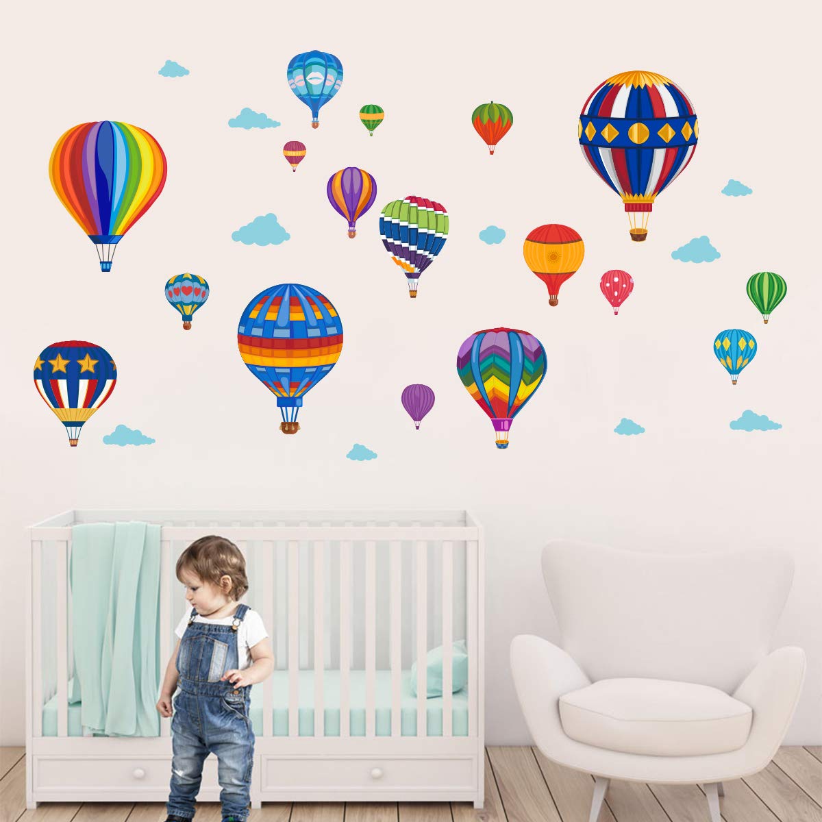 air balloon wall stickers