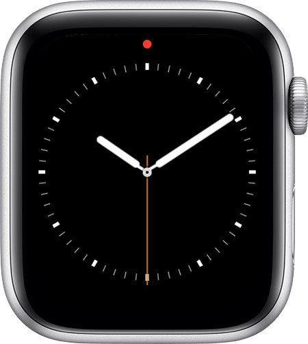 what does the red dot mean on the apple watch