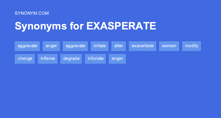 exacerbated synonym