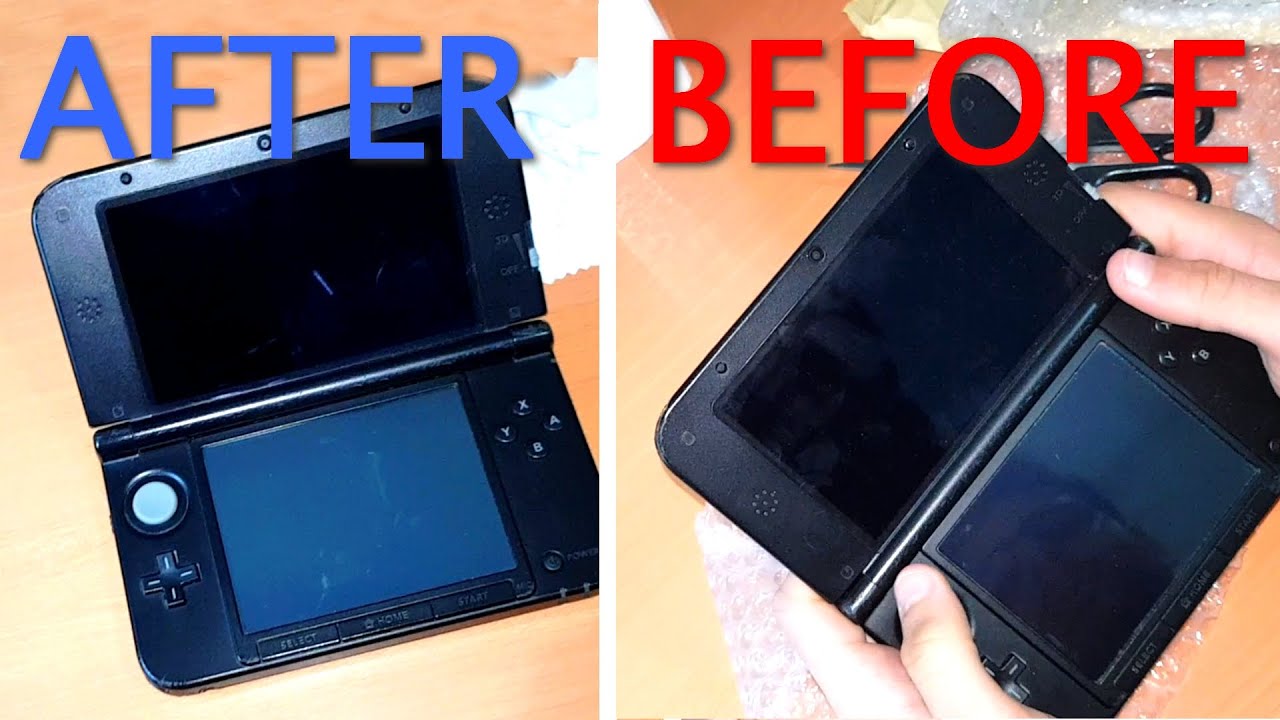 how to clean 3ds xl