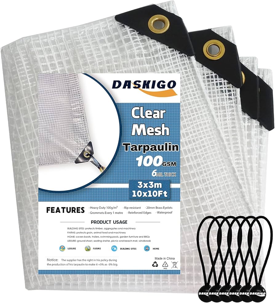 10 x 10 clear tarp