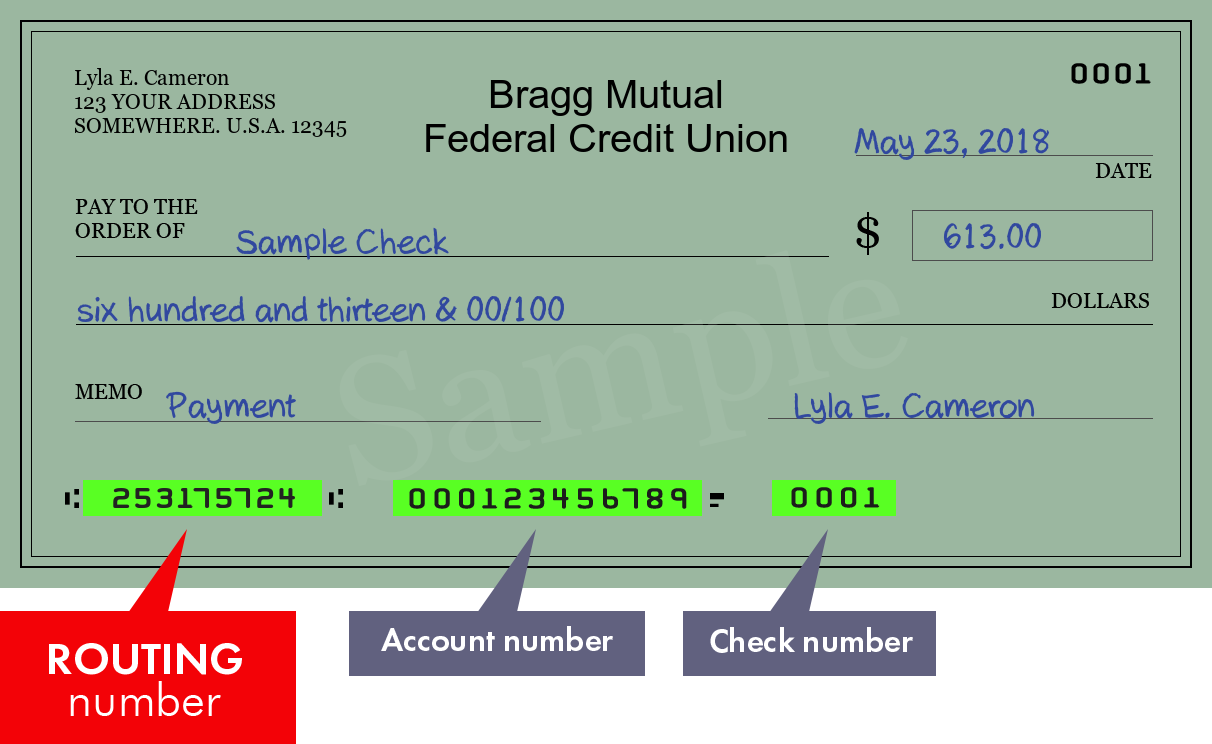 fort bragg credit union routing number