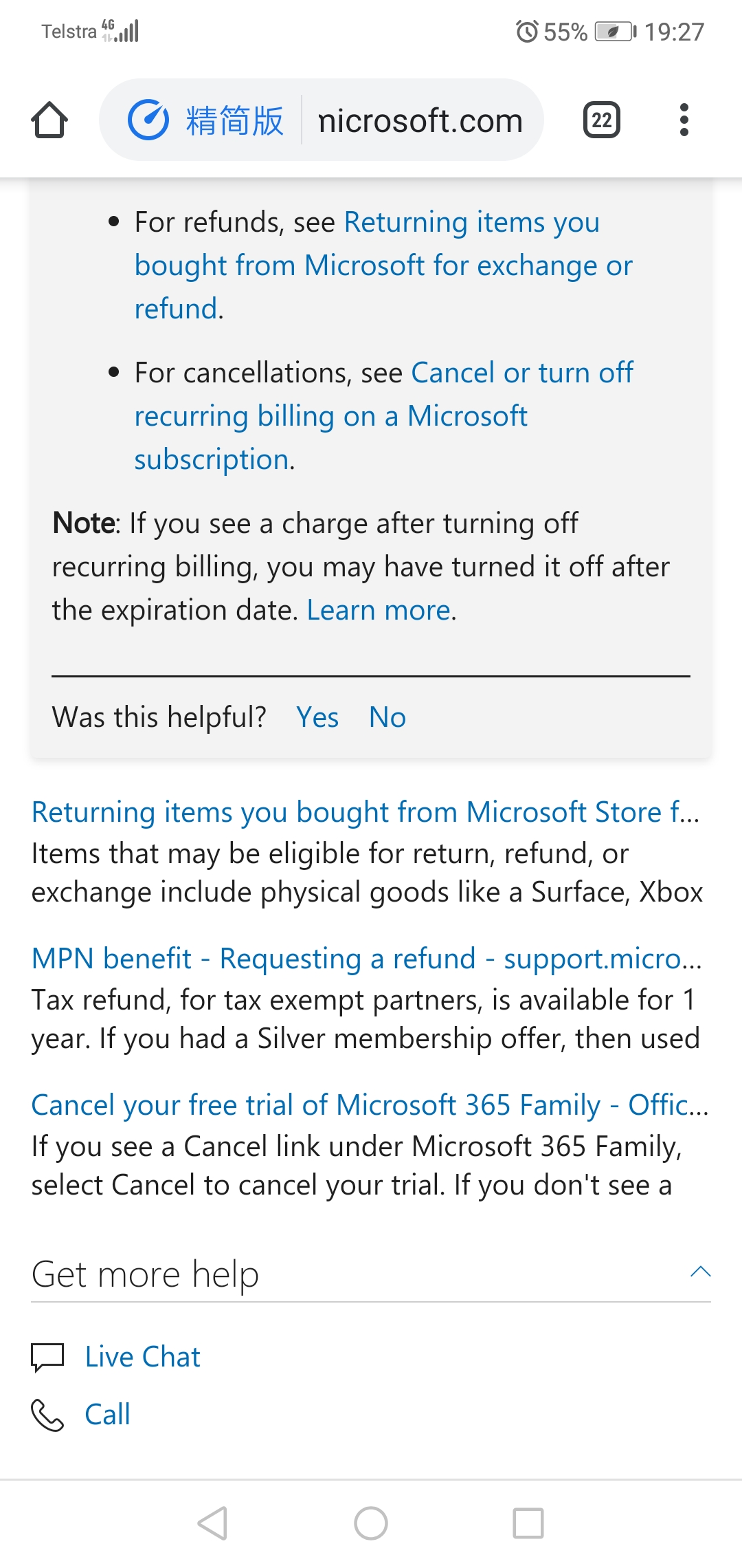 microsoft refunds