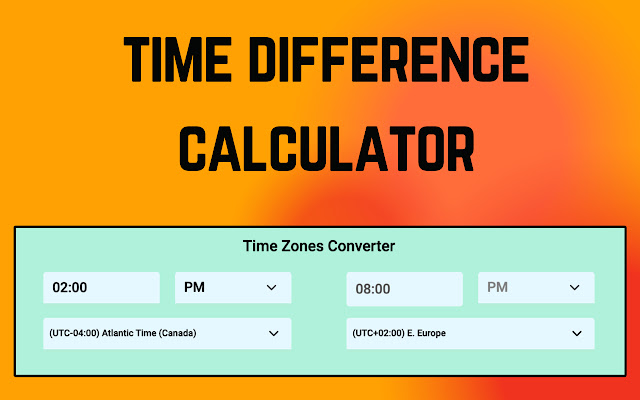 time zone calculator