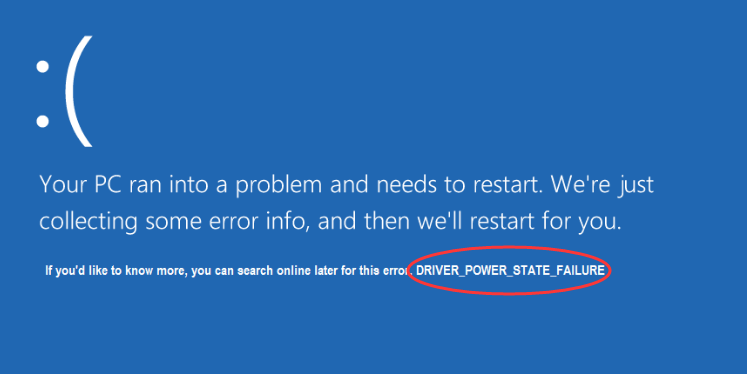 driver power state failure windows 10