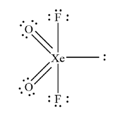 xeo2f2 lewis structure