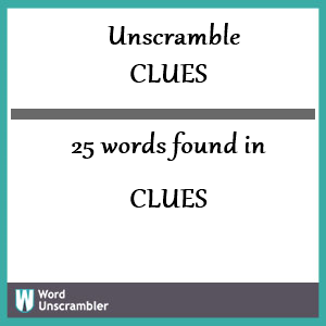 unscramble crossword clue