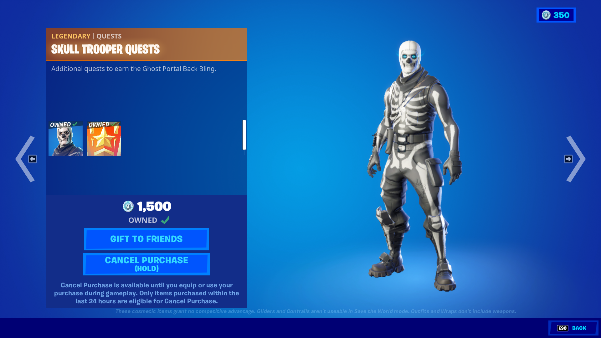 skull trooper back bling