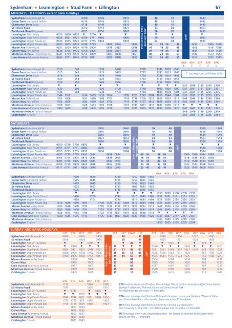 stagecoach bus timetables