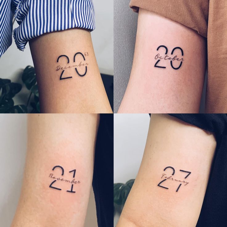 birth date tattoo designs