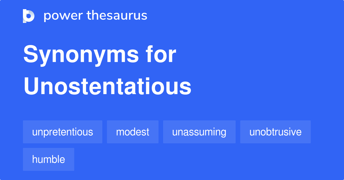 unostentatious synonym