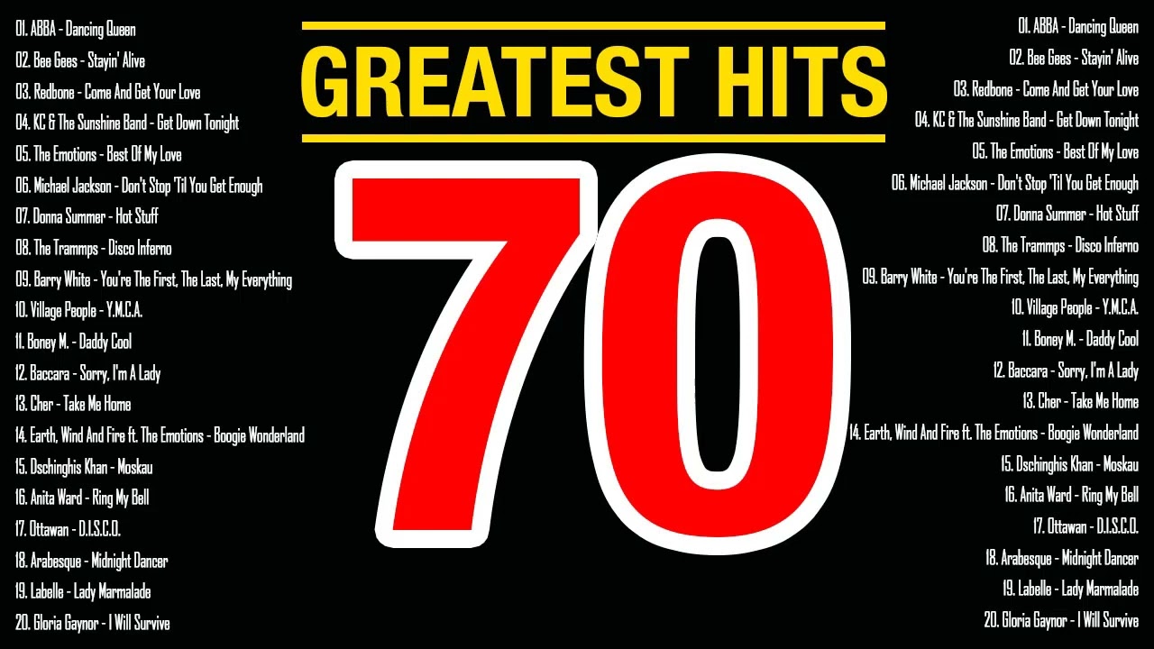 top 100 of the 70s