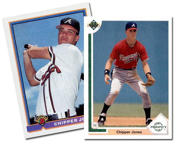 chipper jones rookie card