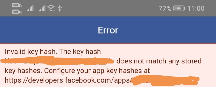invalid key hash spotify