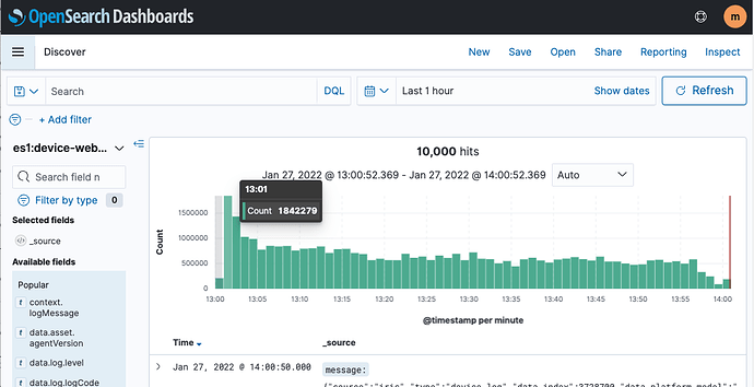 opensearch timestamp