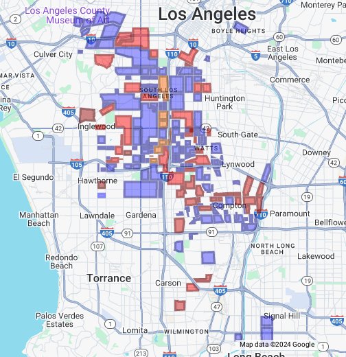 gangs in los angeles map