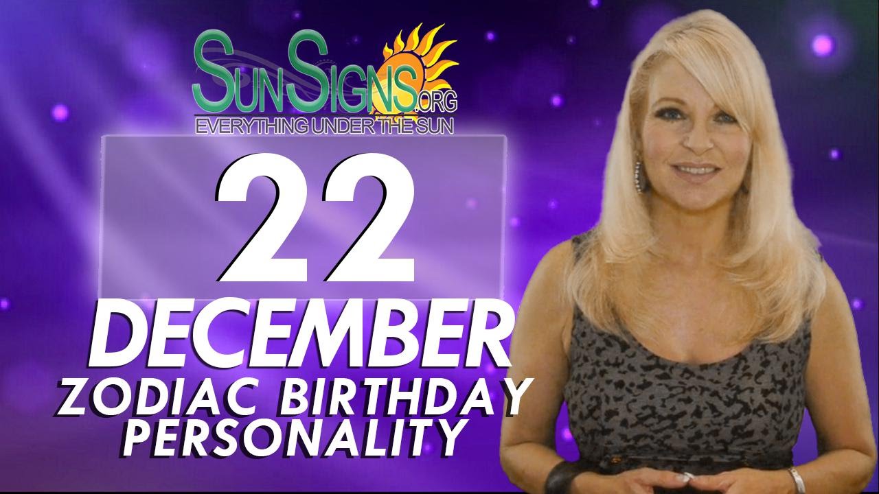 dec 22 birthday personality