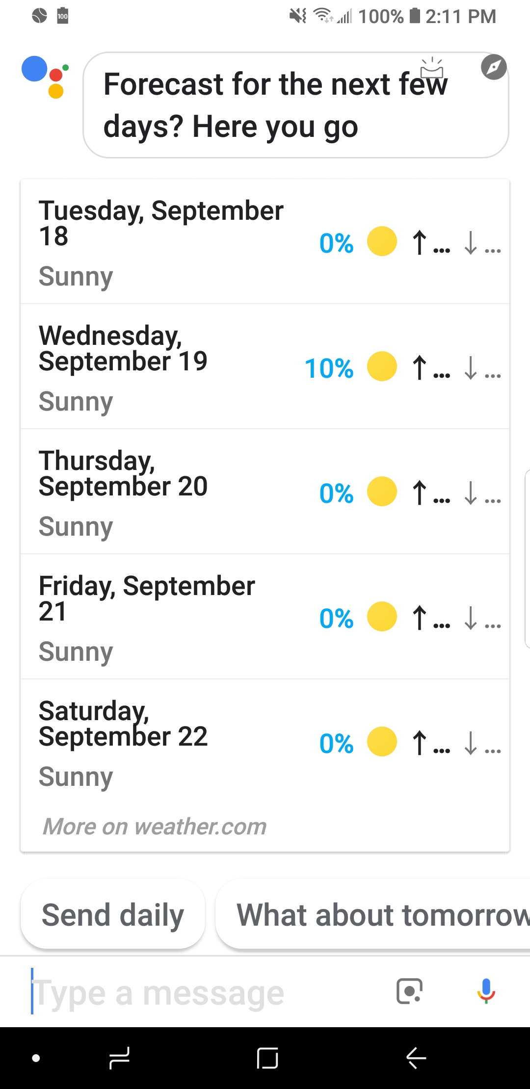 weather 20 days at my location