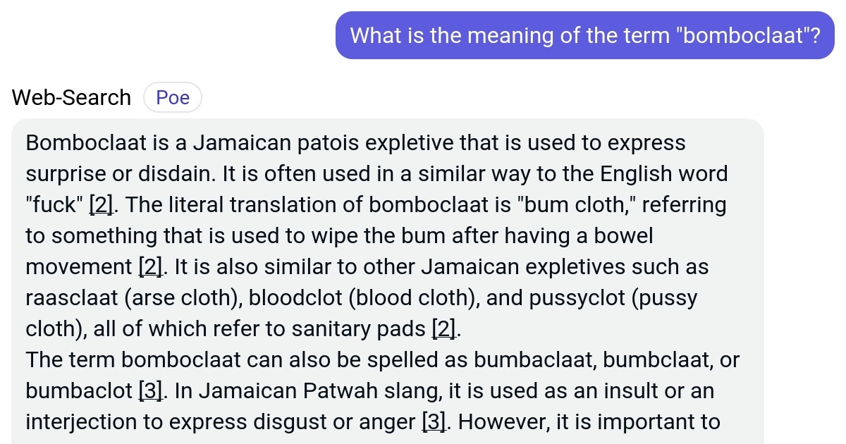 what does bomboclaat mean