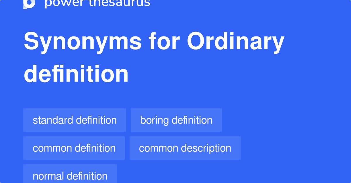ordinary synonym