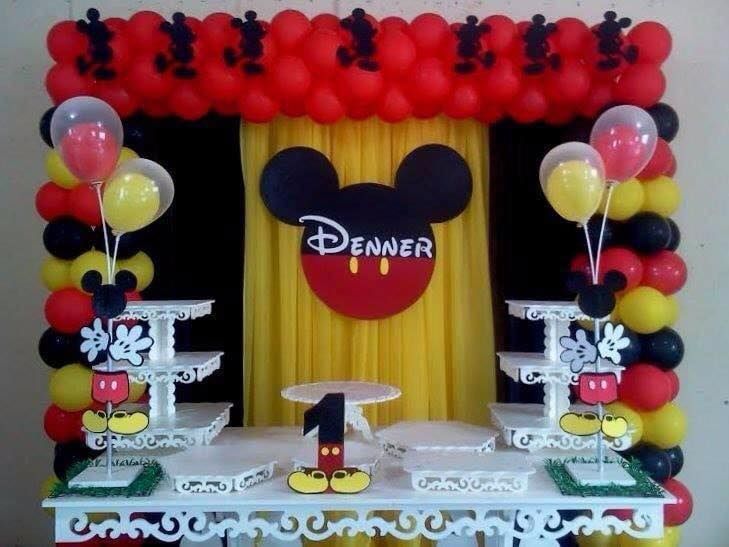 decoracion de cumpleaños de mickey mouse