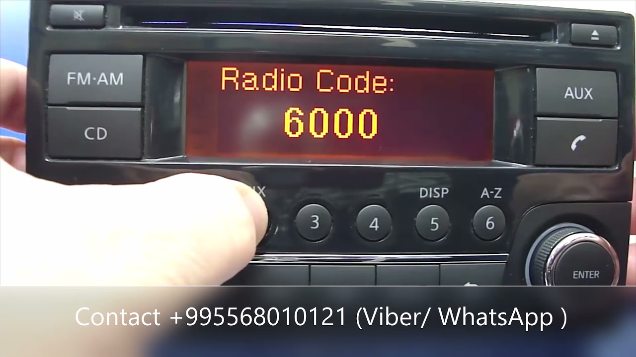 nissan qashqai radio codes free