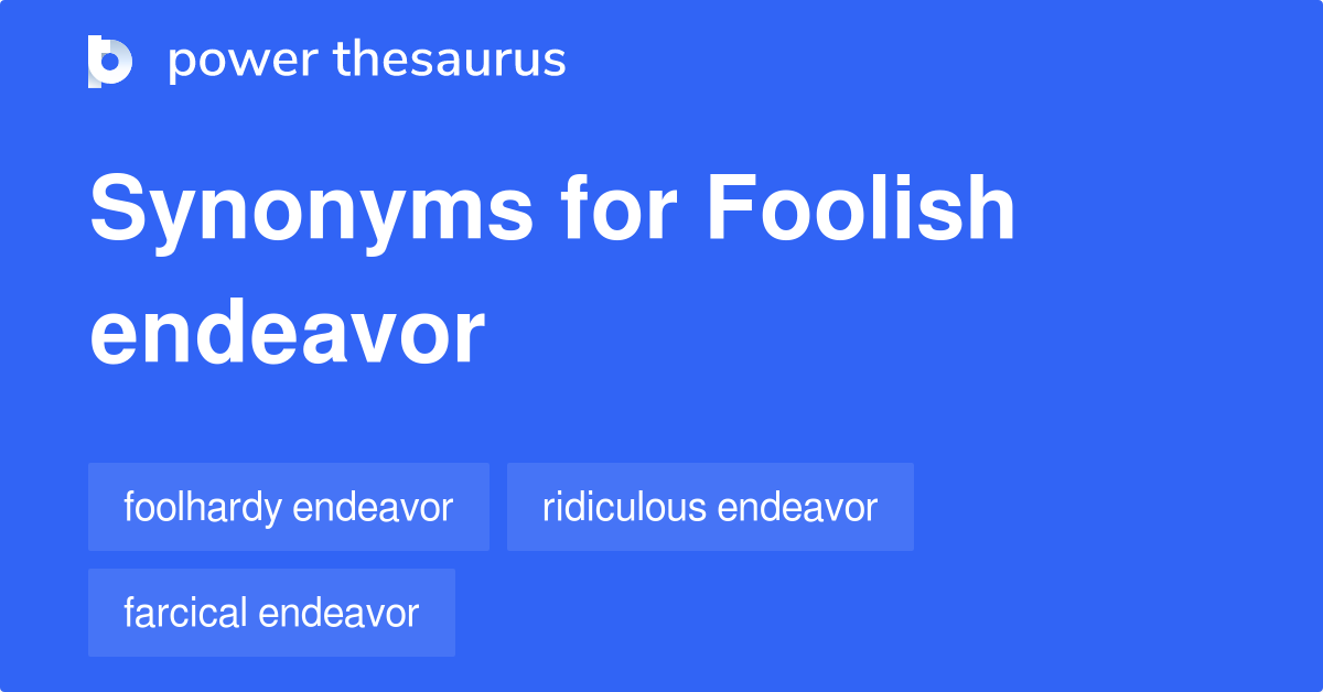 endeavour thesaurus