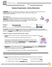 sticky molecules gizmo