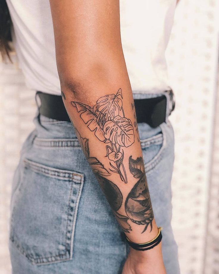 backside forearm tattoos