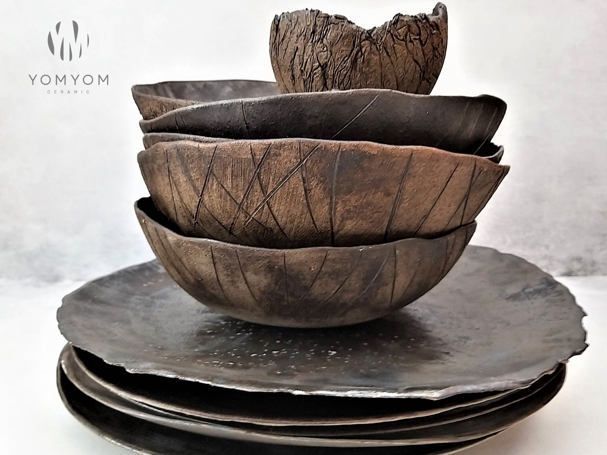 rustic dish sets