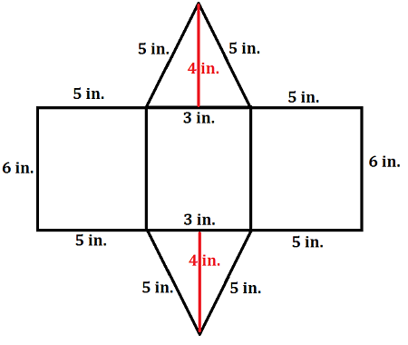 net of triangular prism