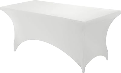 white spandex tablecloths