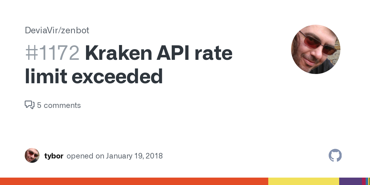 kraken rate limit exceeded