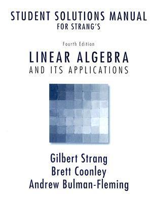 linear algebra and its applications 4th edition solutions pdf