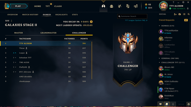 tft ranking euw