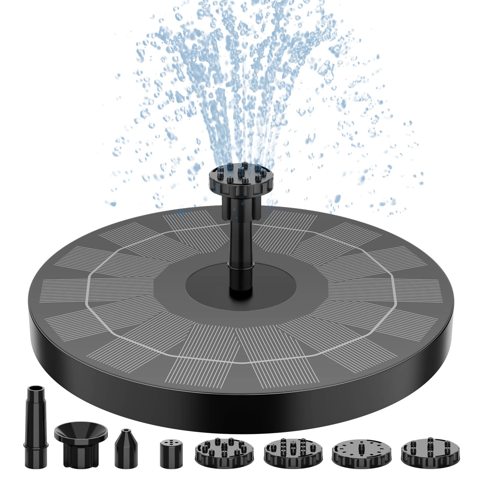 solar power bird bath fountain pump