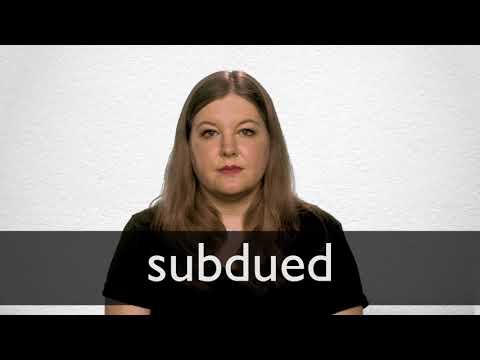 subdued define