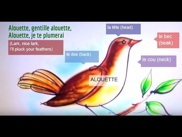 alouette lyrics in french and english