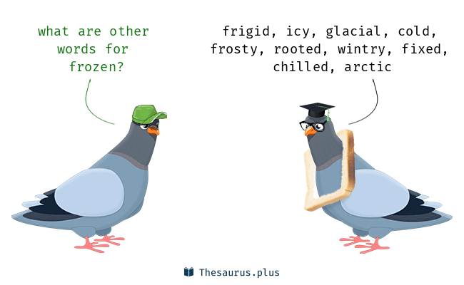 synonyms of frozen