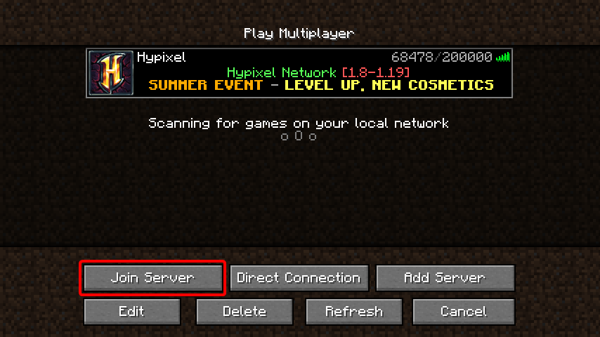 hypixel server ip