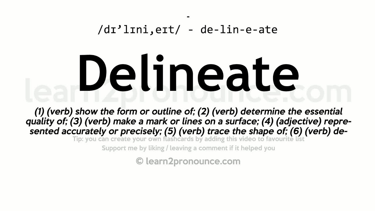 delineated meaning