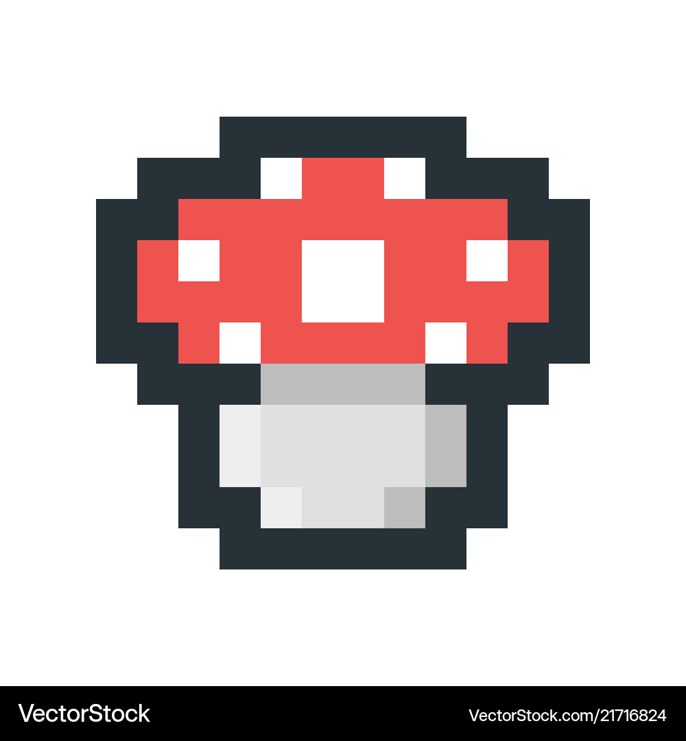 mushroom pixel art