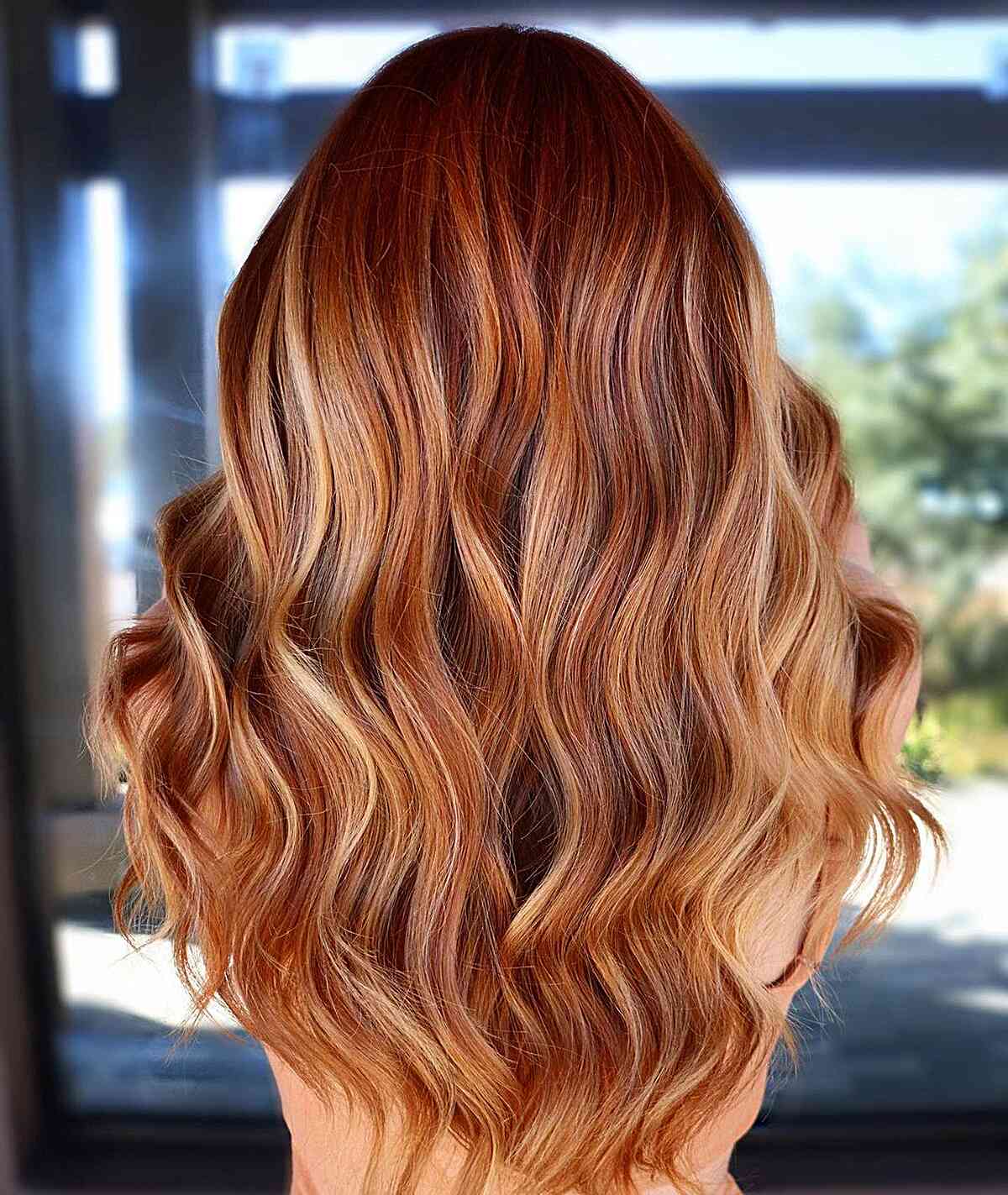 copper and blonde highlights