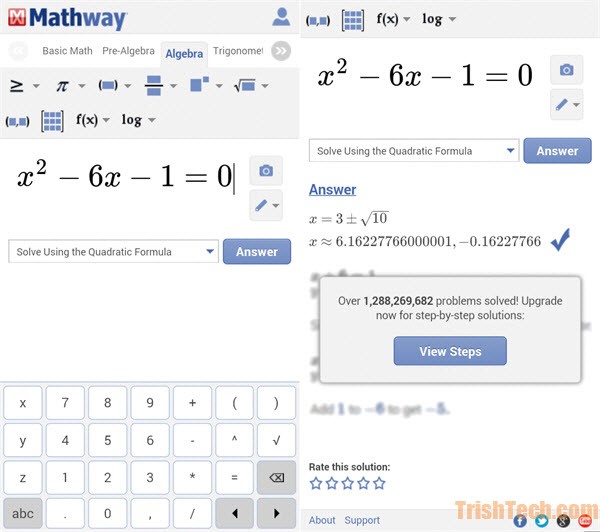 mathway solutions