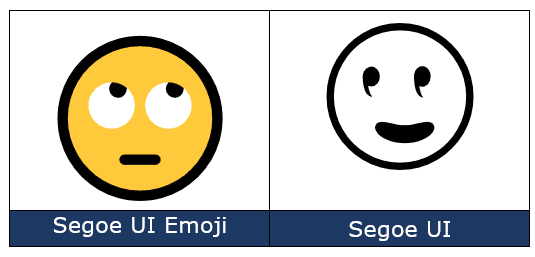 how to do rolling eyes emoji in outlook