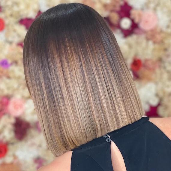 long bob ombre