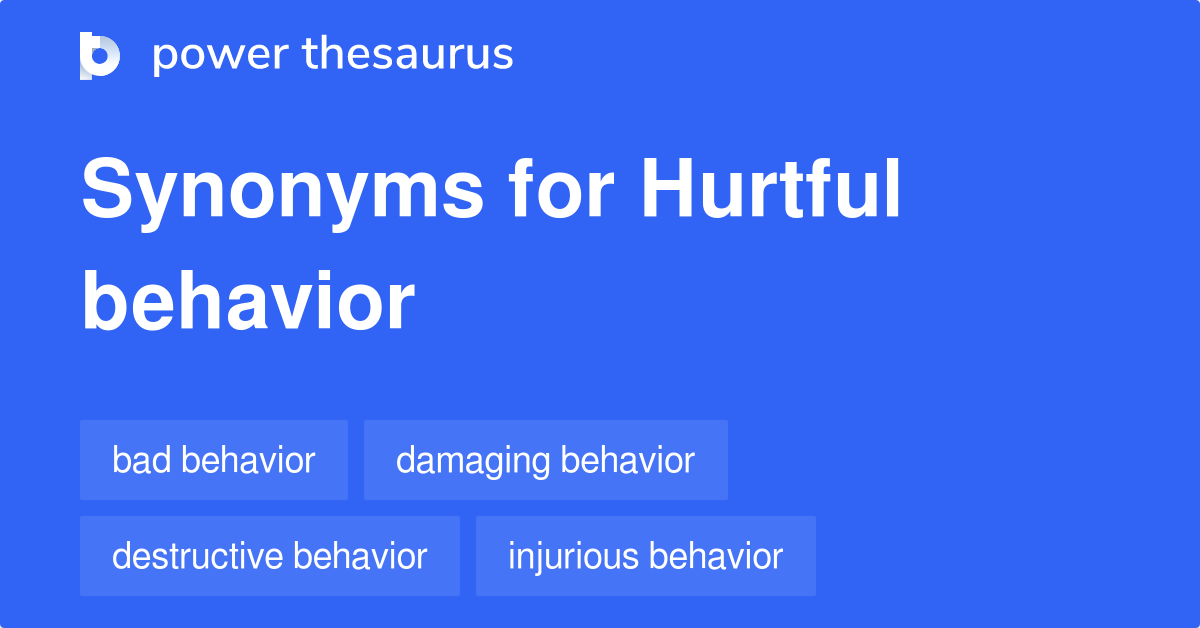 hurtful thesaurus