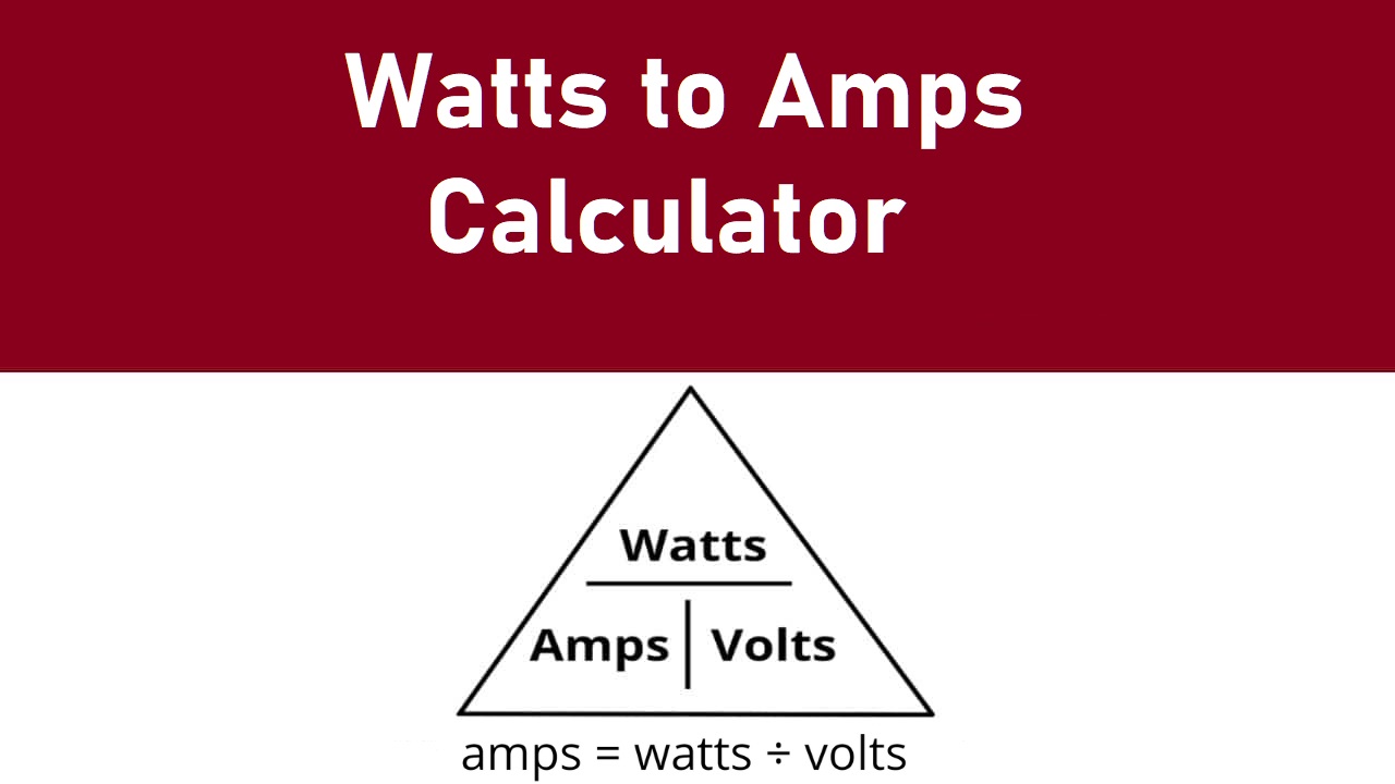 watts to amps at 12v