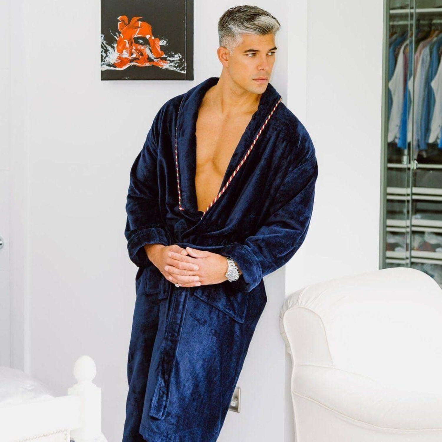 mens long dressing gown