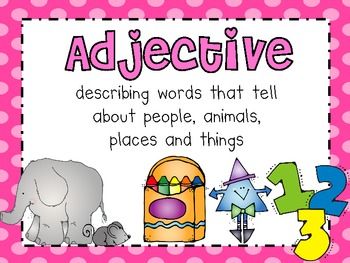 adjectives poster